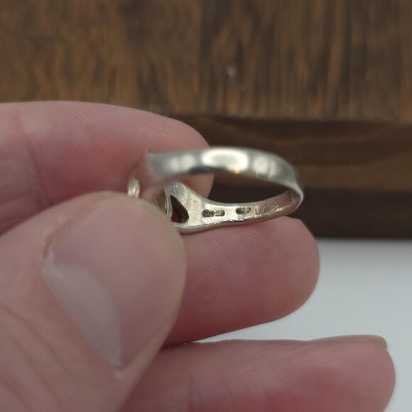 Size 7 Sterling Silver Claddagh Rustic Ring A1348 - Picture 3 of 6